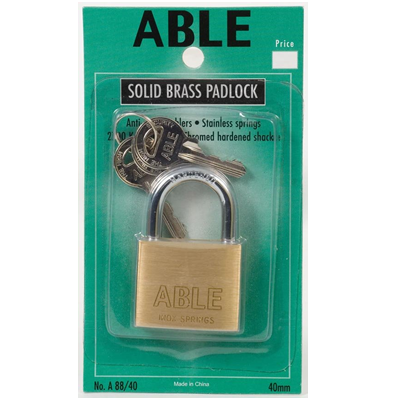 Able Padlock - Cascade Storage